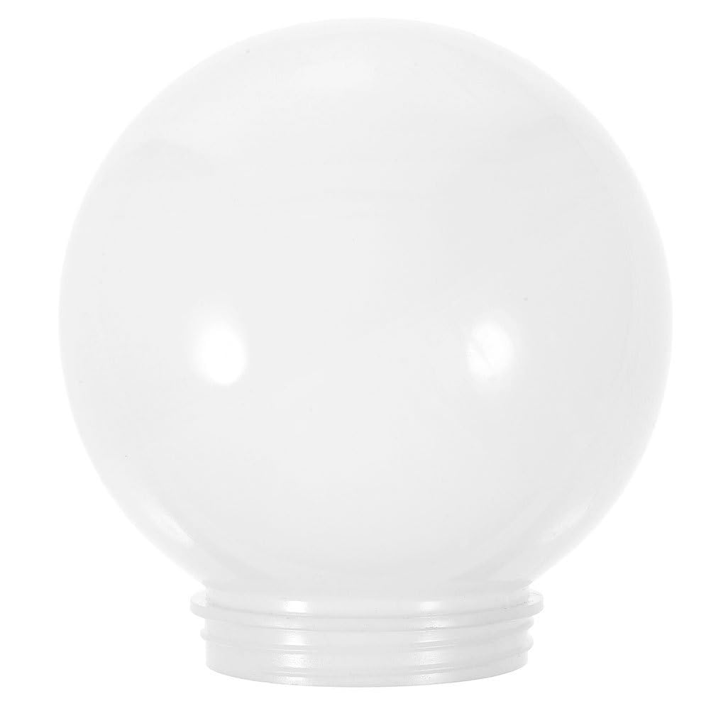 CHILDWEET Outdoor Acrylic Spherical Lampshade 4 Inch Globe Light Cover for Garden Wall Lamp Diffused Lighting and Decorative Use