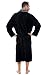 Del Rossa Men's Fleece Robe, Contrast Shawl Collar Bathrobe