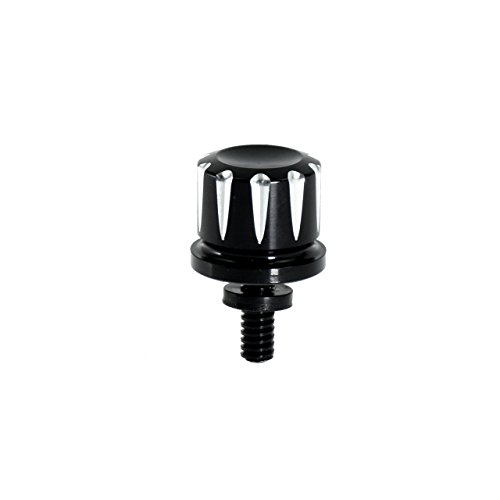 Motorcycle Black Seat Bolt Edge Cut Seat Cross Screw for Harley Sportster XL Touring Softail Dyna Fat Boy CVO (Type A)