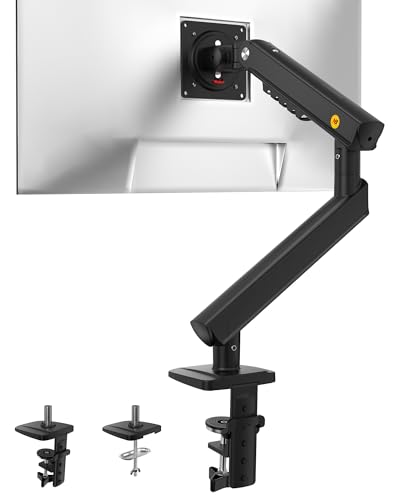 NB Ergonomic Supporto per monitor da 17 a 32 pollici, braccio monitor carico fino a 9 kg | Molla meccanica, installazione rapida del pannello | VESA 75 & 100 mm A5
