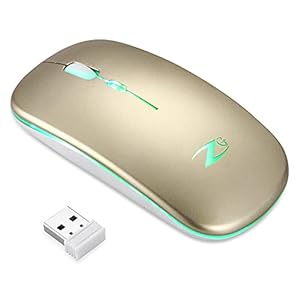 Zoook Blade Wireless Mouse -Rechargeable 7 Colour mice/ RGB Breathing Lights/ 3 DPI Levels/ Auto Shut Down/ Silent Click…