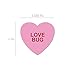Valentine Candy Hearts Stickers / 500 Valentine's Day Labels / 1 1/8
