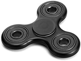 Syncyoo Black Tri Fidget Spinner Toy With Ceramic Bearing,Stress Reducer-Excellent For ADHD,ADD,Anxiety,And Autism Adult Or Kid