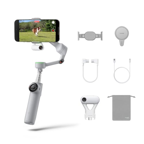Insta360 Flow 2 Pro Ultimatives-Creator-Bundle Grau - Gimbal Smartphone