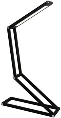 Desk Lamp, Vaste LED Foldable Lamp, Portable Table Lamp, Eye-Care, Energy-saving, 2-Level Dimmer, Multi shape (Black)