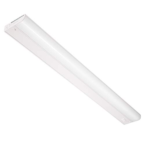 GetInLight Dimmable Hardwired Only Under Cabinet LED Lighting with ETL Listed, Soft White(3000k), Matte White Finished, 30 Inch, IN-0201-14-WH
