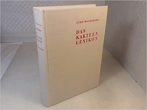 Das Kakteenlexikon Amazon Co Uk C Backeberg Books