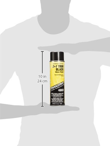 Transtar 4663 Gloss Black 2-in-1 Trim Coating - 15 oz.