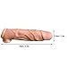 Silicone penis sleeve extender enlargement male chastity sex toys extension cock sleeves dick sock reusable condoms for men