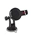 TechMatte MagGrip Magnetic Car Phone Mount - Dashboard/Windshield Mounted Universal Car Phone Holder w/Bonus Magnetic Device Clamp (Black)