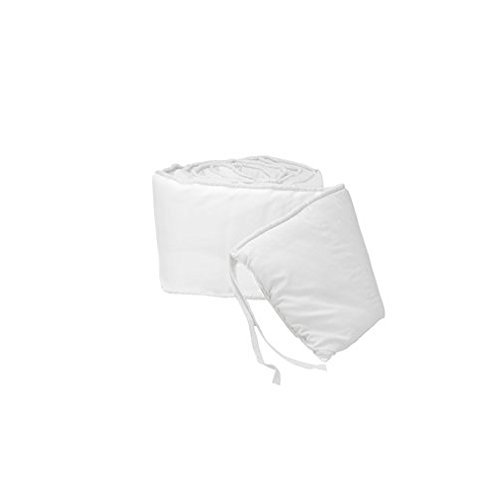 BabyDoll Tailored Baby Cradle Bumpers, White, 18
