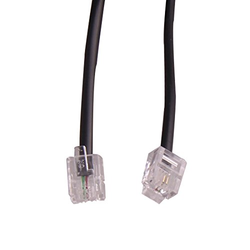 Ted Lele Male to Male 6P2C RJ11 Telephone Fax Machines Modems Straight Cable Wire Line 10M / 32.8ft Long (10M)