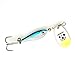 JOHNCOO Spinner Bait Metal Spoon Hard Fishing Lure Bass Lure Mixed Color Pack of 4