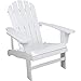 Classic White Painted Wood Adirondack Chair