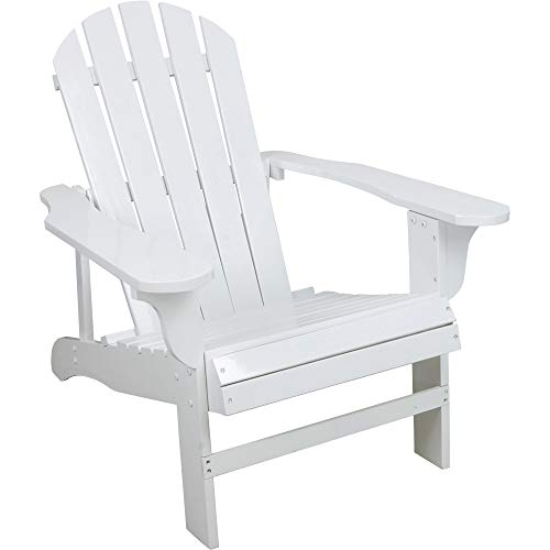 Leigh Country Classic White Painted Wood Adirondack Chair