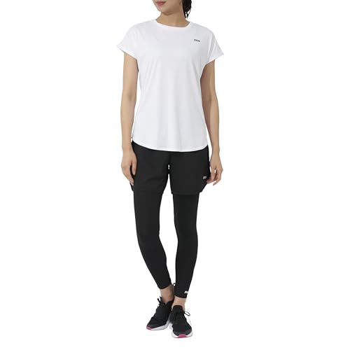 フィラ FILA フィットネス ウェア 上下3点セット Tシャツ ショートパンツ レギンス レディース 3120615