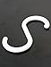 uxcell Plastic S Shape Hooks Hangers Clasp for Home Organization 5PCS