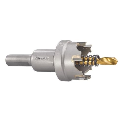 Starrett Hartmetall-bestückte Lochsäge - SM30 Blechschneider mit Aufnahme- und Zentrierbohrer - zum Bohren von Edelstahl-Aluminiumlegierungen - 30 mm