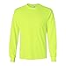 Fit In Basic Safety High Visibility Long Sleeve Construction Work Shirts Pack for Men Work Gloves Included Large, Safety Green (3pk)