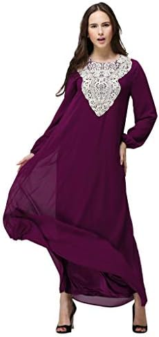Palalibin Women Shirt,Women Long Maxi Dress Dubai Double Layer Loose Gown Islam Abaya Muslim Clothing