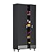 SystemBuild  Boss Tall Storage Cabinet, Charcoal Gray