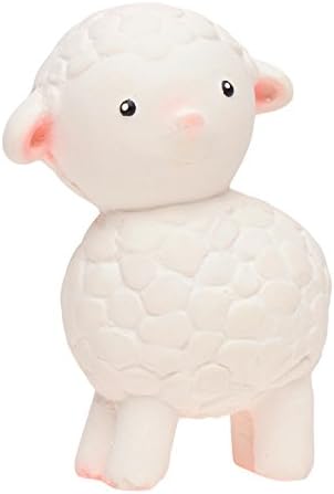 Lanco Sweet Lamb - Eco-Friendly Baby Play Toy, BPA Free 100% Natural Rubber, Safe Sensory Fun for Infants and Newborns