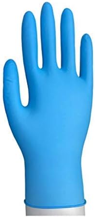 Blue Nitrile Gloves - 100 Per Box - Powder & Latex Free, Non - Non Sterile Exam Gloves (Large)