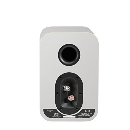 Q Acoustics 3020 Bookshelf Speaker Pair Gloss White Qed Silver