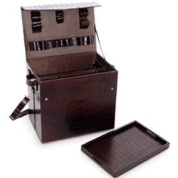 Aerikle Gift Leather Bar Cabinet