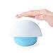 Touch Sensor Night Light for Baby MECO Mushroom Design Color Changing LED Nightlight Touch Sensitive Multicolor Bedside Tumbler Lamp for Kids Bedroom (Blue)