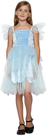 Girls Fairy Princess Dress Costumes with Wings Kids Tinkerbell Tutu Costumes