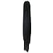 iCos Synthetic Long Straight Girl Claw Ponytail Clip In On Hair Extensions Hairpieces for Women (Jet black)thumb 1
