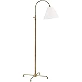 Hudson Valley Lighting Valley MDSL503-AGB Transitional One Light Floor Lamp from Curves No.1 Collection in Brass Finish 25.00