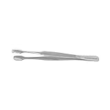 Scientific Labwares Membrane Forceps with Straight Blades, Smooth Tips, Stainless, 4.5
