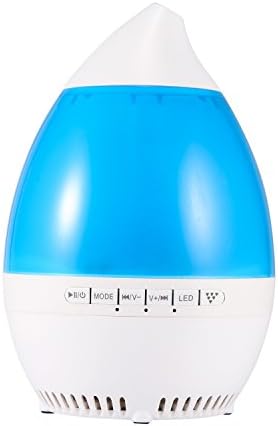 Juxical Essential Oils Diffuser With 4.0 Bluetooth Speaker and LED Night Lights, 120ml Ultrasonic Aromatherapy Humidifier with Music Player and Colorful Ambience Lights.Blue