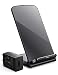ELLESYE Wireless Charger, Qi Wireless Charging Stand Compatible with iPhone 11/Pro Max/Xs Max/Xs/XR/X/8/8 Plus, Galaxy S10/S10+/Note10/S9/S9+/Note9/S8/S8+ and All QI-Enabled Devices(with 2A Adapter)