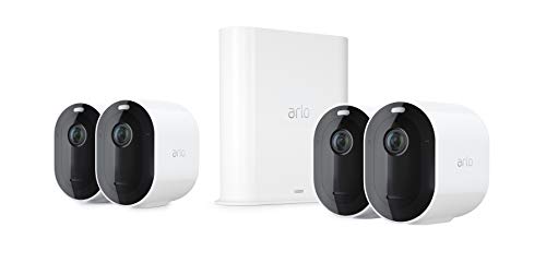 Arlo-Pro3-2K-Sistema-de-Seguridad-y-Luz-Smart-4-Unidades-Recargable-Audio-Libre-de-Cables-con-Visin-Diurna-Nocturna-Interior-Exterior-Funciona-con-Amazon-Alexa-VMS4440P-Blanco