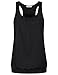 Miusey Womens Sleeveless Round Neck Loose Fit Racerback Workout Tank Top