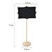 Chalkboard Set 10 Rectangle Mini Blackboard with Stand Wedding Party Table Numbers Place Card Favor Tag Plant Marker Decorative Sign Labeling Food Dishes Birthday Party