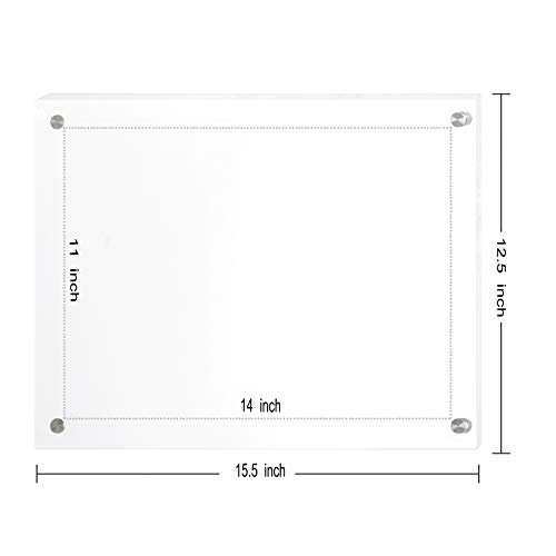Magicool 11x14 Clear Acrylic Wall Mount Floating Double Panels