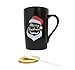 Christmas Coffee/Tea Mugs- Unique, Housewarming gift- Christmas decoration - Dishwasher & Microwave safe, large coffee mugs for Christmas by Betelgeuse Production (Black)