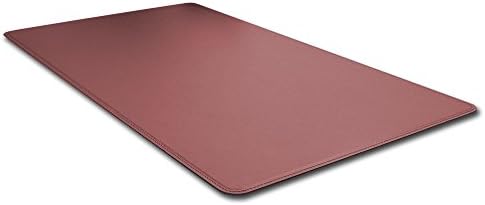 Eglooh - Hermes - Office Desk Pad made of Burgundy Red Leather, Desk Blotter with Tailored Seams and Rounded Corners - cm 80x50 - Made in Italy