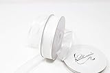White Organza Ribbon With Satin Edge-25 Yards X 5/8 Inches
