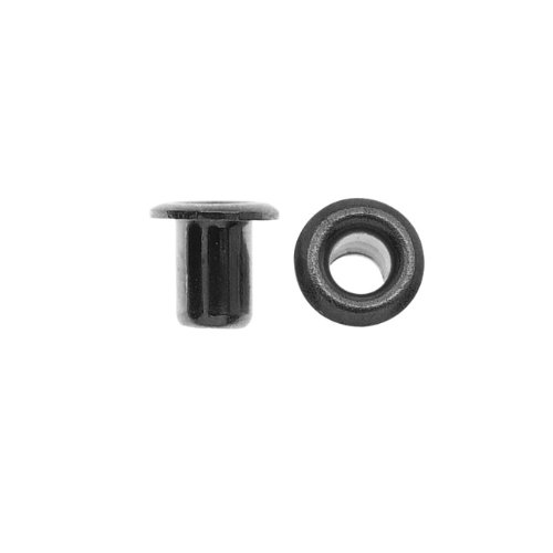 Antiqued Pewter Color Brass 3.7mm Hollow Eyelets 3.7mm Diameter - Pack Of 10