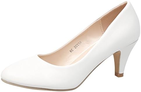 ByPublicDemand Leona Womens Mid Heel Slip On Court Shoes