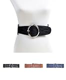 Oval Metal Buckle Elastic Belt