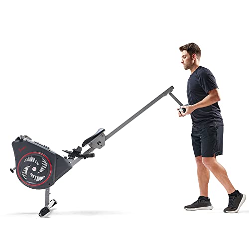 Sunny Health & Fitness Air+ Rowing Machine with Exclusive