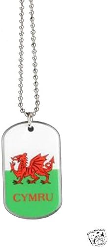 Wales Rugby World Cup Football Stainless Steel &amp; Enamel Dog Tag