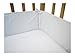 American Baby Company Cotton Percale Crib Bumper, White, for Boys and Girls