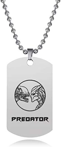 new media tie-tag necklace pendant stainless steel predator (fillet card and - 5 styles